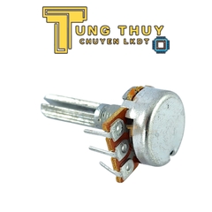 Chiết Áp Cán Dài 25mm Chân Cong 10K 20K 50K Đơn Cán Bi Loại Tốt