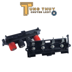 Jack Cắm Loa 4 Chân Dạng Cọc Vặn – Trạm Kẹp Dây Loa Ampli, DIY Mạch Âm Thanh