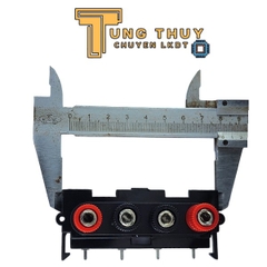 Jack Cắm Loa 4 Chân Dạng Cọc Vặn – Trạm Kẹp Dây Loa Ampli, DIY Mạch Âm Thanh