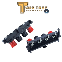 Jack Cắm Loa 4 Chân Dạng Cọc Vặn – Trạm Kẹp Dây Loa Ampli, DIY Mạch Âm Thanh