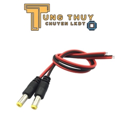Dây Nguồn DC, Jack Nguồn DC 5.5x2.1mm Đực và Cái Dài 26,5mm Loại Tốt