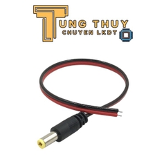 Dây Nguồn DC, Jack Nguồn DC 5.5x2.1mm Đực và Cái Dài 26,5mm Loại Tốt