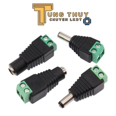 Jack DC Nối Nguồn Đực và Cái Cái 5.5x2.1mm ,Jack Nối Nguồn Camera Có Ốc Vặn Loại Tốt