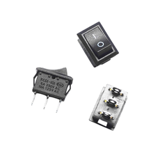 Công Tắc Bập Bênh KCD1 6A 250V 2 Chân và 3 Chân - Kích Thước 13x14x20.8mm Loại Tốt