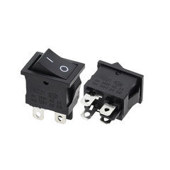 Công Tắc Bập Bênh KCD1 4 Chân 2 Vị Trí Màu Đen Kích Thước 12,4 x 18,5 x 30mm Loại Tốt