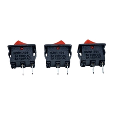 10 Chiếc Công Tắc Bập Bênh 2 Chân và 3 Chân KCD11 - 101 3A 250V - 6A 125V Kích Thước 10 x 15MM Loại Tốt