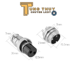 Jack Cắm Hàng Không Giắc Cắm Tủ Điện GX16 16mm Các Loại 2P, 3P, 4P, 5P, 7P, 10P