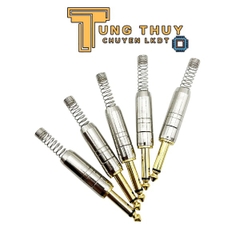 Jack 6 Ly 6.35mm Micro Có Lò Xo, Đầu Mạ Vàng Hàng Tốt