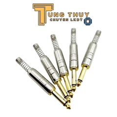 Jack 6 Ly 6.35mm Micro Có Lò Xo, Đầu Mạ Vàng Hàng Tốt