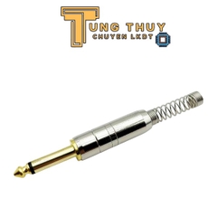 Jack 6 Ly 6.35mm Micro Có Lò Xo, Đầu Mạ Vàng Hàng Tốt