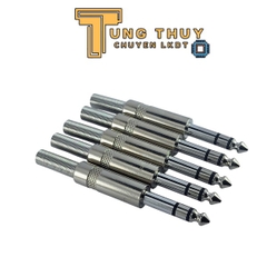 Jack Tín Hiệu Âm Thanh Stereo 6.3mm, Jack 6 Ly Chuôi Lò Xo Loại Tốt