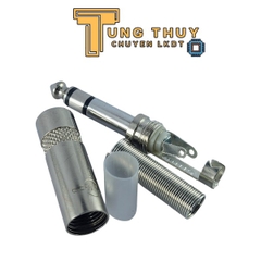 Jack Tín Hiệu Âm Thanh Stereo 6.3mm, Jack 6 Ly Chuôi Lò Xo Loại Tốt