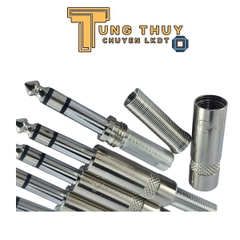 Jack Tín Hiệu Âm Thanh Stereo 6.3mm, Jack 6 Ly Chuôi Lò Xo Loại Tốt