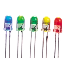 Gói 50 Con Led Đục, Siêu Sáng Phi 5 và Phi 3 , 3mm và 5mm Màu đỏ, Xanh Lá, Xanh Dương, Vàng, Trắng