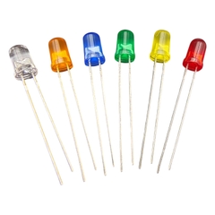 Gói 50 Con Led Phủ Màu Phi 5,Phi 3 Led Phủ Màu 5mm và 3mm Đỏ Xanh Lá Xanh Dương Vàng Loại Tốt