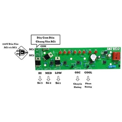 Mạch Quạt Hơi Nước SunHouse SHD7746 Có Tay Điều Khiển Đi Kèm Mạch Thay Thế