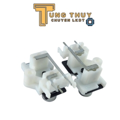 Jack cắm AV,RCA màu trắng 2 chấu chân ngang