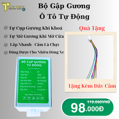 Mạch Tự Động Gập Gương Ô Tô , Bộ Mạch Gập Gương xe Ô Tô Tự Động Loại Tốt