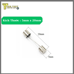 Cầu Chì Ống 5x20mm 250V Gói 5 Cái