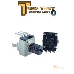 Chiết Áp Vuông Đen 3 Chân Cán Tròn Dài 15mm 10K 20K 50K