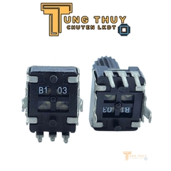 Chiết Áp Vuông Đen 3 Chân Cán Tròn Dài 20mm 10K 20K