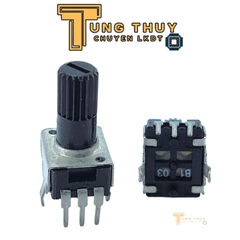 Chiết Áp Vuông Đen 3 Chân Cán Tròn Dài 20mm 10K 20K