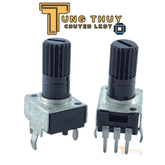 Chiết Áp Vuông Đen 3 Chân Cán Tròn Dài 20mm 10K 20K