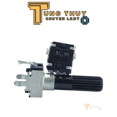 Chiết Áp Vuông Đen 3 Chân Cán Tròn Dài 30mm 10K 20K 50K