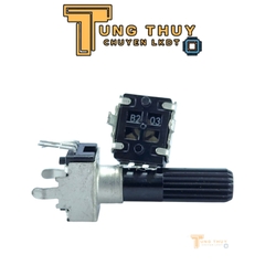 Chiết Áp Vuông Đen 3 Chân Cán Tròn Dài 30mm 10K 20K 50K