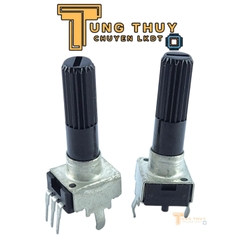 Chiết Áp Vuông Đen 3 Chân Cán Tròn Dài 30mm 10K 20K 50K