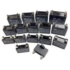 Tụ Quạt Dàn Nóng Điều Hòa 1,5uF, 2uF, 2.5uF, 3uF, 4uF, 5uF 450VAC Jack cắm 2 Chân và 4 Chân ( Loại tốt)