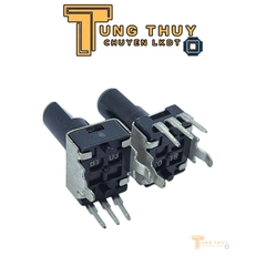 Chiết Áp Vuông Đen 3 Chân Cán Vát Dài 20mm