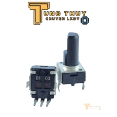 Chiết Áp Vuông Đen 3 Chân Cán Vát Dài 20mm