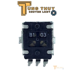 Chiết Áp Vuông Đen 3 Chân Cán Vát Dài 30mm 10K 50K