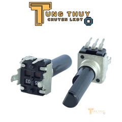 Chiết Áp Vuông Đen 3 Chân Cán Vát Dài 30mm 10K 50K