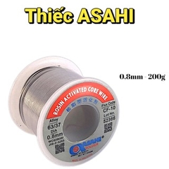 Thiếc Hàn Không Khói Chất Lượng Cao ASAHI Thành Phần 63/37 Sợi 0,6mm và 0,8mm