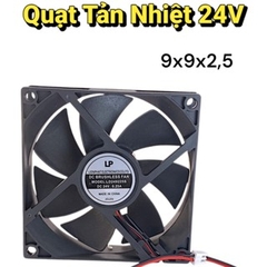 Quạt Tản Nhiệt 12V và 24V 9cm x 9cm x2,5cm Loại Tốt