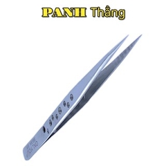 Nhíp Gắp Linh Kiện Điện Tử INOX Chống Rỉ – Đầu Nhọn Màu Trắng – Dạng Cong/Thẳng – TWEEZERS