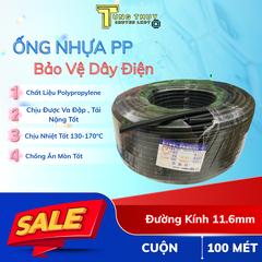 Ống Nhựa Bảo Vệ Dây Điện Chất Liệu PP Chịu Tải Nặng Tốt 100m