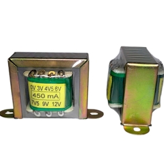 Biến áp 450mA nhiều đầu ra 0V 3V 4v5 6V 7v5 9V 12V Minh Quang