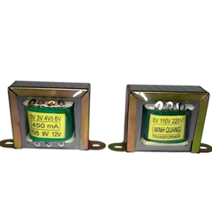 Biến áp 450mA nhiều đầu ra 0V 3V 4v5 6V 7v5 9V 12V Minh Quang