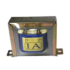 Biến áp đối xứng hạ áp 0 - 12v  AC vào 220v ra AC 0v - 12v - 1A Minh Quang