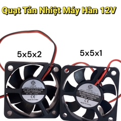 Quạt Tản Nhiệt 12V Kích Thước 5cm x 5cm Dày và Mỏng Loại Tốt