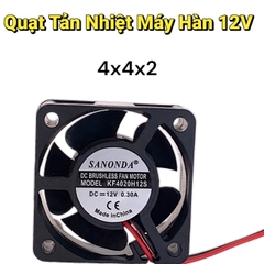 Quạt Tản Nhiệt 12V Kích Thước 4x4x1cm và 4x4x2cm