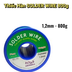 Thiếc Hàn 800G SOLDER WIRE Thành Phần 60/40 – Sợi  0.8mm, 1mm, 1.2mm