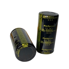 Tụ Amply 10000uF 80v Rubycon Vàng - Kích Thước 35x70mm