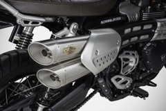 Combo Cổ pô + Pô Zard Slip on cho Triumph Scrambler 1200 – Bạc - 605KG
