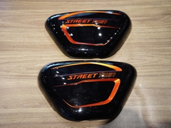 Cặp cốp hông Triumph Street Twin đỏ đen - 173