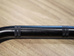 Ghi đông thân 25mm - tay 25mm đen mờ - 359