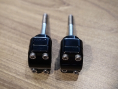 Gù ghi đông 22mm đen bóng (1 cặp) - 367